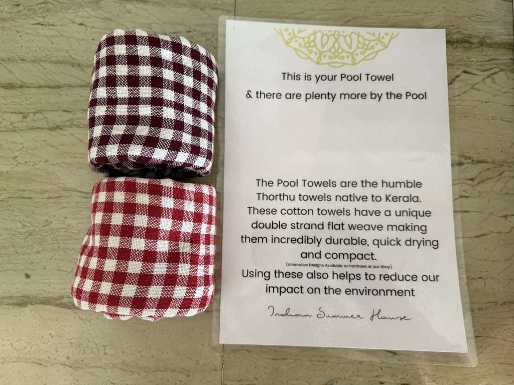 Traditional Keralan thorthu towels