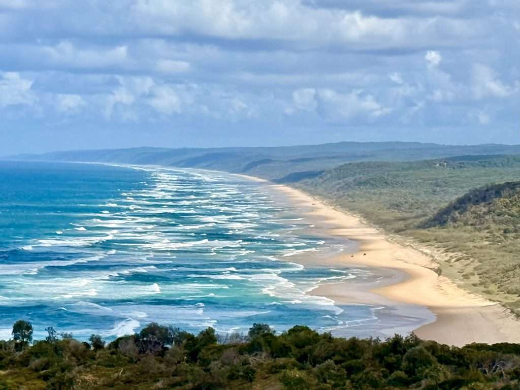 East Coast of Australia Rainbow Beach - View from Double Island Point.